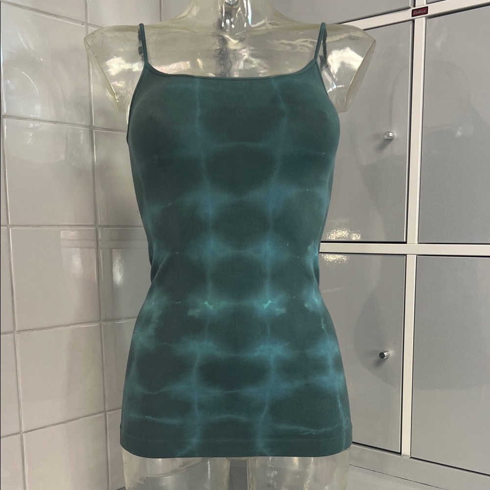 AMB Designs Ultra Stretchy Seamless TieDye Cami O/S Gray/Teal